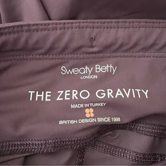 Sweaty Betty The Zero Gravity Run Leggings plum purple white yellow color block - Picture 5 of 6